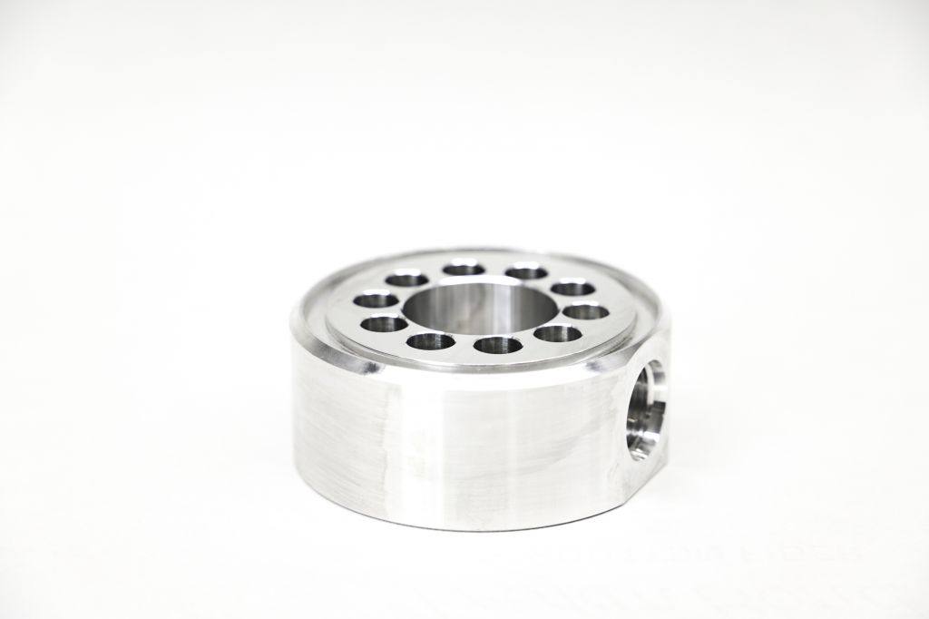 Machined aluminum ring block