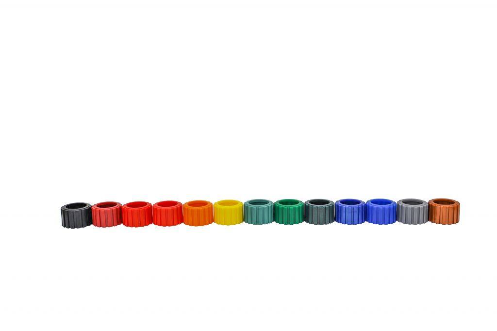 Molded rings in custom colors